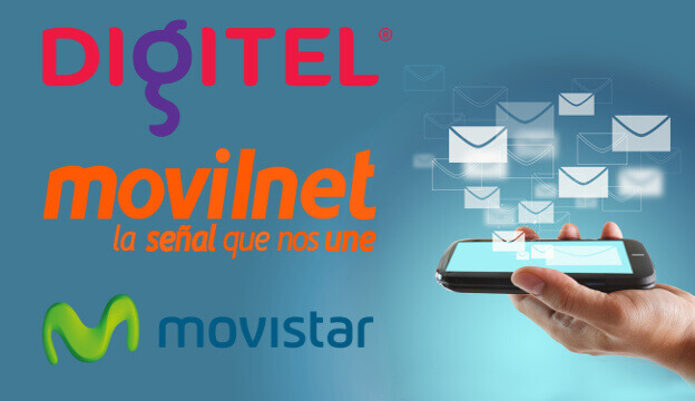 Envíamos SMS a Movistar, Movilnet y Digitel
